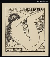 藏品(藏書票—裸女側身之背)的圖片