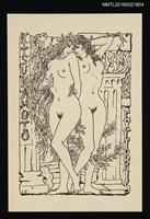 藏品(藏書票—兩個裸女)的圖片