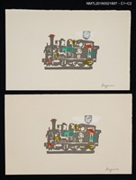 藏品(藏書票—火車)的圖片