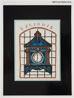 藏品(藏書票—洋鐘)的圖片