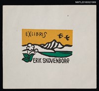 藏品(藏書票—湖山與小花)的圖片