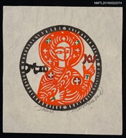 藏品(藏書票—西方聖人)的圖片