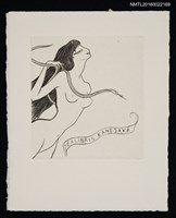 藏品(藏書票—蛇與長髮裸女)的圖片