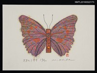 藏品(藏書票—オオムラサキ（大紫蛺蝶）)的圖片