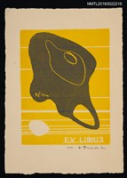 藏品(藏書票—抽象之黃色境地)的圖片