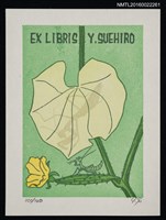 藏品(藏書票—絲瓜花)的圖片
