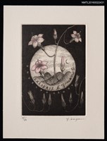 藏品(藏書票—百合)的圖片