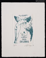 藏品(藏書票—斷翅裸女)的圖片