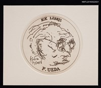 藏品(藏書票—老頭側畫像)的圖片