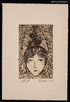 藏品(藏書票—女孩臉)的圖片