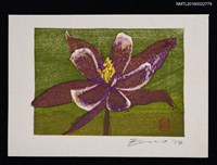 藏品(藏書票—オダマキ（耬斗菜）)的圖片