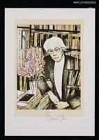 藏品(藏書票—八木福次郎肖像)的圖片