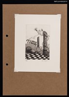 藏品(藏書票—蝸牛與牽牛花)的圖片