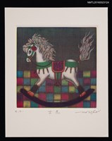 藏品(藏書票—木馬)的圖片