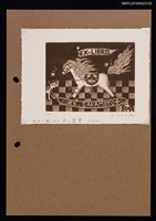 藏品(藏書票—木馬與小貓)的圖片