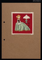 藏品(藏書票－燈旁閱讀的女孩)的圖片