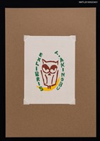 藏品(藏書票—貓頭鷹)的圖片