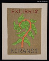 藏品(藏書票—シダの新芽（萌新芽）／書票十二家集)的圖片