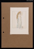 藏品(藏書票—薄紗仙女的側面)的圖片