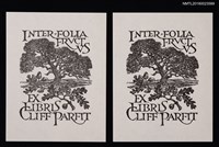 藏品(藏書票—草原上的大橡樹)的圖片