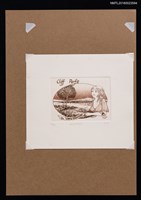 藏品(藏書票—河畔的女孩)的圖片