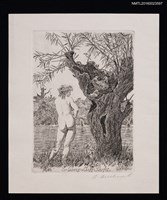 藏品(藏書票—河畔生態與裸女)的圖片