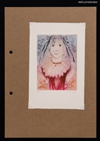 藏品(藏書票—幻彩歐洲仕女)的圖片