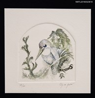 藏品(藏書票—綠鳥)的圖片