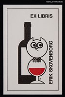 藏品(藏書票—貓頭鷹與酒)的圖片
