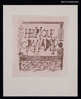 藏品(藏書票—HENRIQUE GRANADEIRO藏書)的圖片