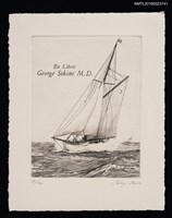 藏品(藏書票—乘風破浪)的圖片