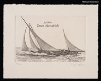 藏品(藏書票—船のある風景（黑）)的圖片