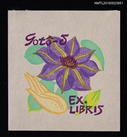 藏品(藏書票—紫花佛手)的圖片