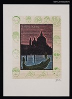 藏品(藏書票—夜の運河 • ベニス（夜晚的運河 • 威尼斯）)的圖片