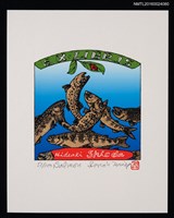 藏品(藏書票—Salmon（鮭魚）)的圖片