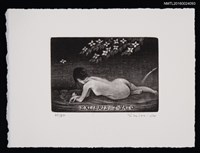 藏品(藏書票—裸婦 • 山法師の花)的圖片