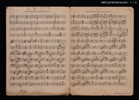 藏品(夜半歌聲鋼琴樂譜)的圖片