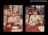 藏品(高文淵參加「詩人聯吟祝嘏大會」留影8：高文淵閱讀、書寫獨照)的圖片