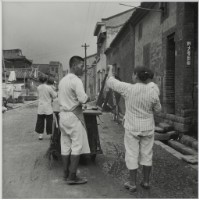 藏品(〈老街巷內一景〉)的圖片