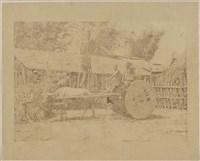 藏品(19世紀臺灣歷史影像：No 11 福爾摩沙的牛車，漢人與原住民都在使用，台南)的圖片