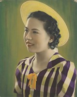 藏品(戴黃帽女子)的圖片