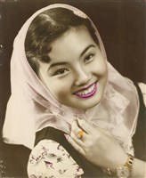 藏品(紗巾少女寫真)的圖片