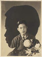 藏品(雙重曝光男子肖像)的圖片