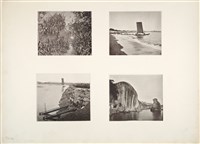 藏品(《中國及其子民》第二冊散頁：4幅福爾摩沙及廈門照片。臺灣府附近的鄉間小道；臺南附近漢人的小船；廈門的水車；廈門巨石的石碑)的圖片