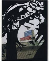 藏品(古典女子剪影、西南旅行社招牌)的圖片
