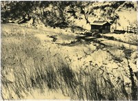 藏品(〈湯之雪景(一)〉 ：雪地、屋子)的圖片