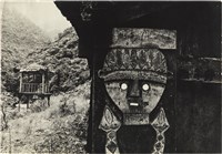 藏品(人頭百步蛇木雕、涼亭)的圖片