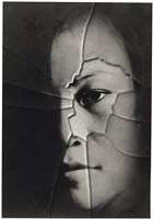 藏品(破掉的玻璃，女子半臉)的圖片