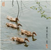 藏品(〈春江戲水樂悠遊〉)的圖片