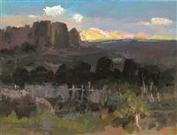 藏品(夢幻草原風－《高原與海洋的對話》蒙藏委員會蒐藏臺灣美術教師畫冊)的圖片